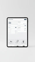 Panneau de filtres avancés sur tablette Webdaniel